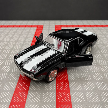 [TOY] 1:36 Chevrolet 1969 Camaro SS Glossy Black Model Car Die-Cast