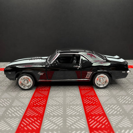 [TOY] 1:36 Chevrolet 1969 Camaro SS Glossy Black Model Car Die-Cast