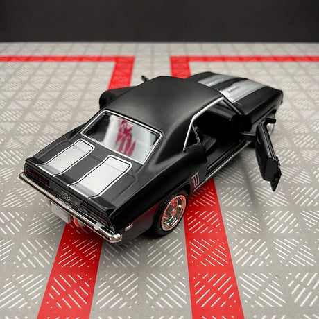 [TOY] 1:36 Chevrolet 1969 Camaro SS Matte Black Model Car Die-Cast