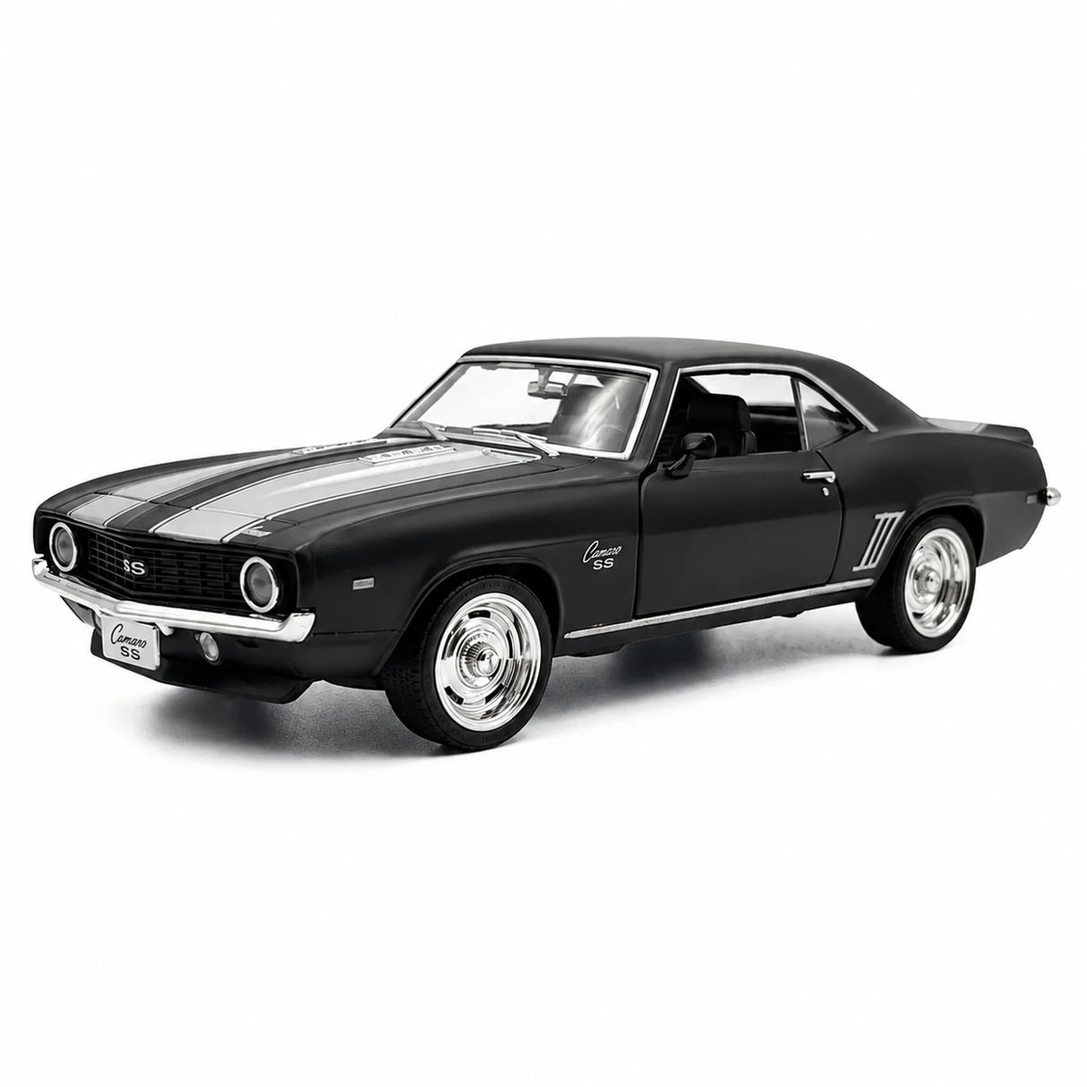 [TOY] 1:36 Chevrolet 1969 Camaro SS Matte Black Model Car Die-Cast