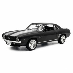 [TOY] 1:36 Chevrolet 1969 Camaro SS Matte Black Model Car Die-Cast