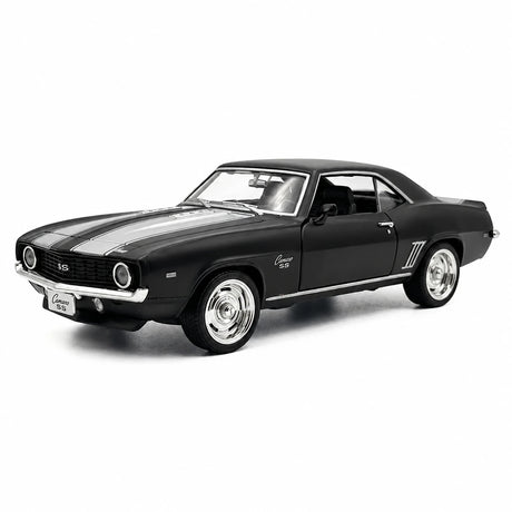 [TOY] 1:36 Chevrolet 1969 Camaro SS Matte Black Model Car Die-Cast