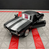 [TOY] 1:36 Chevrolet 1969 Camaro SS Matte Black Model Car Die-Cast