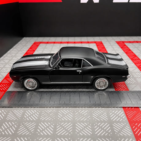 [TOY] 1:36 Chevrolet 1969 Camaro SS Matte Black Model Car Die-Cast