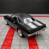 [TOY] 1:36 Chevrolet 1969 Camaro SS Matte Black Model Car Die-Cast