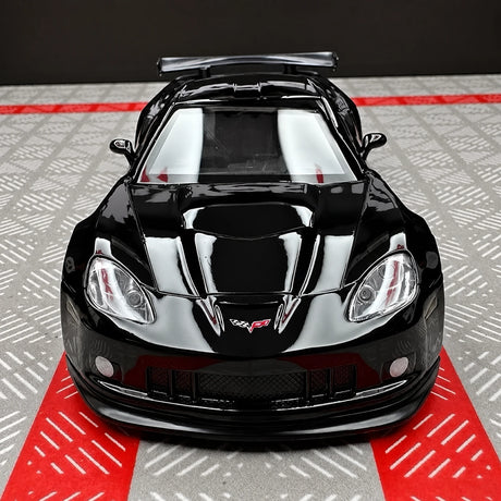 [TOY] 1:36 Chevrolet 2005 Corvette C6-R Glossy Black Model Car Die-Cast