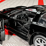 [TOY] 1:36 Chevrolet 2005 Corvette C6-R Glossy Black Model Car Die-Cast