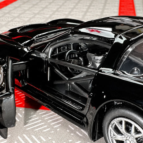 [TOY] 1:36 Chevrolet 2005 Corvette C6-R Glossy Black Model Car Die-Cast