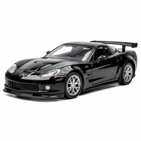 [TOY] 1:36 Chevrolet 2005 Corvette C6-R Glossy Black Model Car Die-Cast