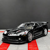 [TOY] 1:36 Chevrolet 2005 Corvette C6-R Glossy Black Model Car Die-Cast