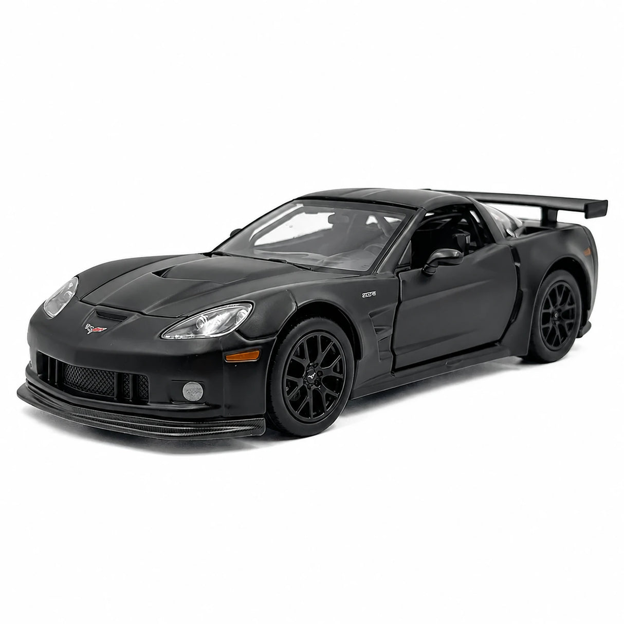 [TOY] 1:36 Chevrolet 2005 Corvette C6-R Matte Black Model Car Die-Cast
