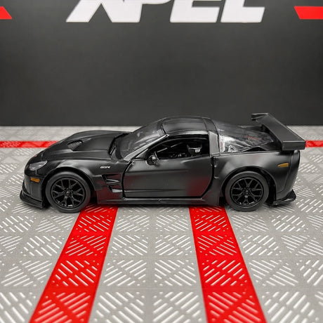 [TOY] 1:36 Chevrolet 2005 Corvette C6-R Matte Black Model Car Die-Cast