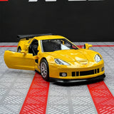 [TOY] 1:36 Chevrolet 2005 Corvette C6-R Yellow Model Car Die-Cast
