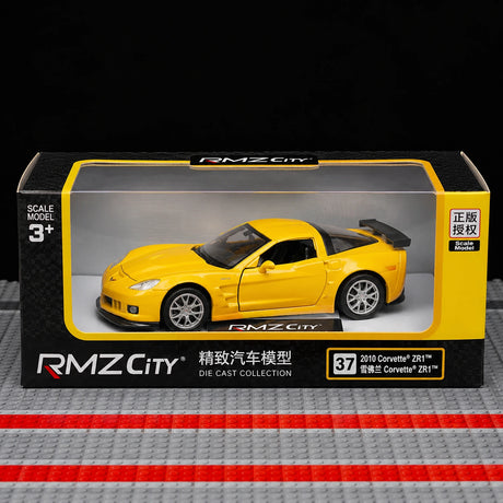 [TOY] 1:36 Chevrolet 2005 Corvette C6-R Yellow Model Car Die-Cast