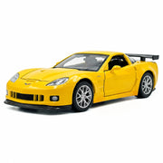Chevrolet 2005 Corvette C6-R الأصفر 1:36 – مجسم سيارة معدني للعرض
