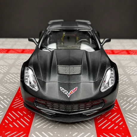 [TOY] 1:36 Chevrolet 2014 Corvette C7 Black Model Car Die-Cast