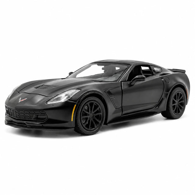 [TOY] 1:36 Chevrolet 2014 Corvette C7 Black Model Car Die-Cast