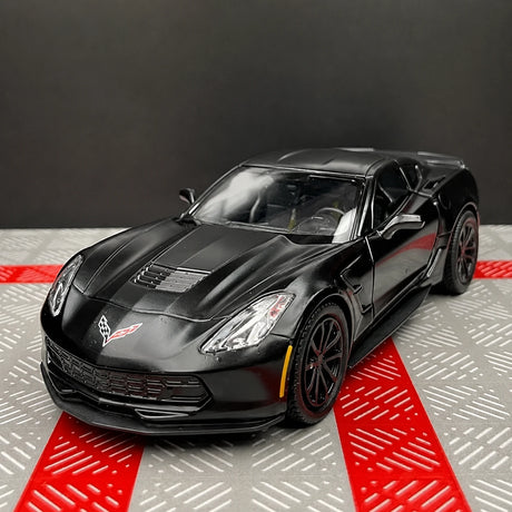 [TOY] 1:36 Chevrolet 2014 Corvette C7 Black Model Car Die-Cast