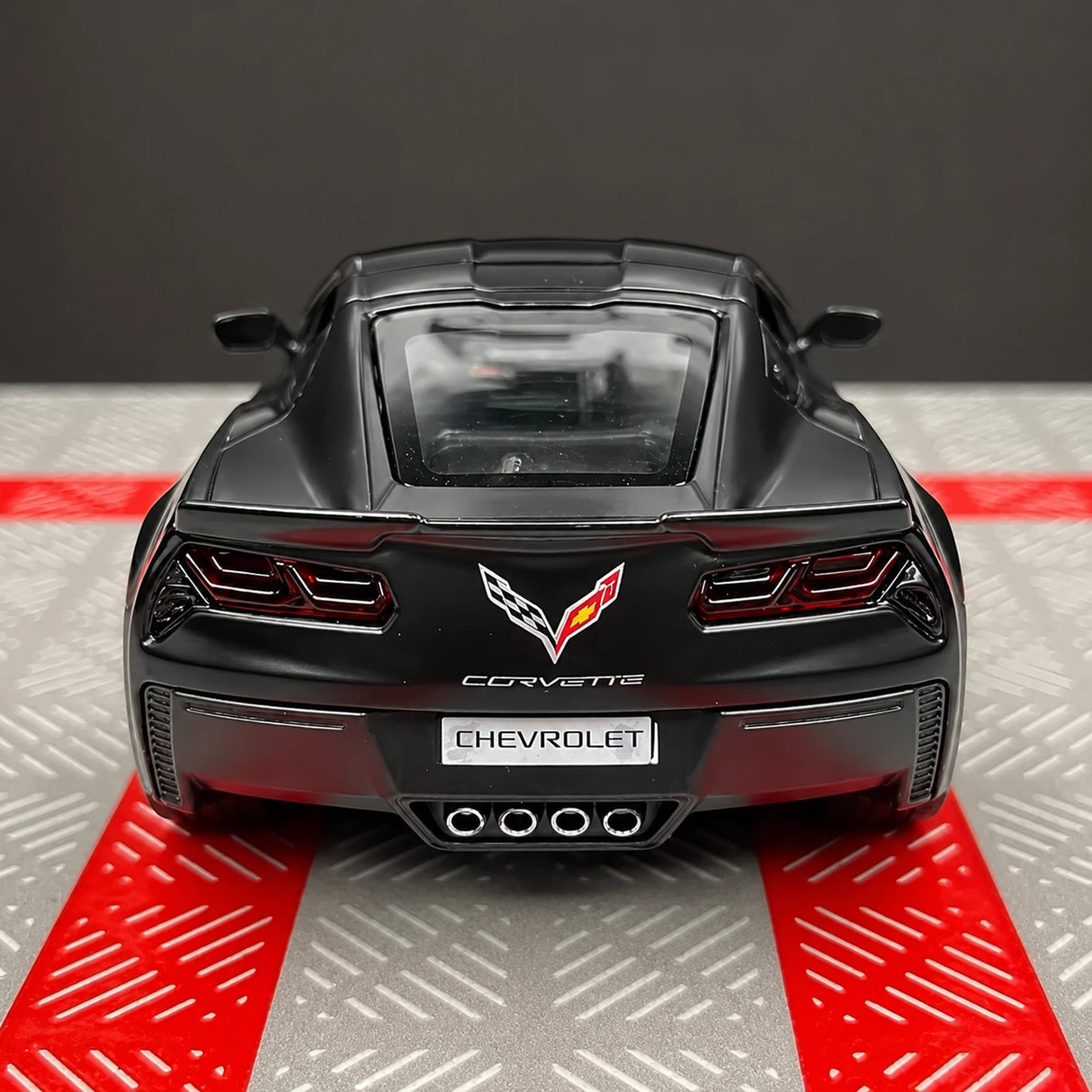 [TOY] 1:36 Chevrolet 2014 Corvette C7 Black Model Car Die-Cast