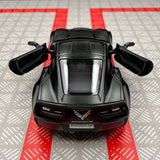 [TOY] 1:36 Chevrolet 2014 Corvette C7 Black Model Car Die-Cast