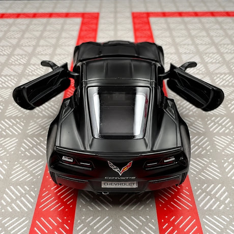[TOY] 1:36 Chevrolet 2014 Corvette C7 Black Model Car Die-Cast