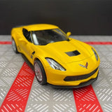 [TOY] 1:36 Chevrolet 2014 Corvette C7 Yellow Model Car Die-Cast