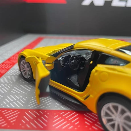[TOY] 1:36 Chevrolet 2014 Corvette C7 Yellow Model Car Die-Cast