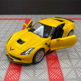 [TOY] 1:36 Chevrolet 2014 Corvette C7 Yellow Model Car Die-Cast