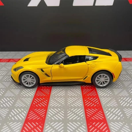 [TOY] 1:36 Chevrolet 2014 Corvette C7 Yellow Model Car Die-Cast