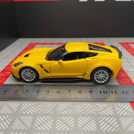 [TOY] 1:36 Chevrolet 2014 Corvette C7 Yellow Model Car Die-Cast