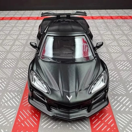 [TOY] 1:36 Chevrolet 2023 Corvette Z06 Black Model Car Die-Cast