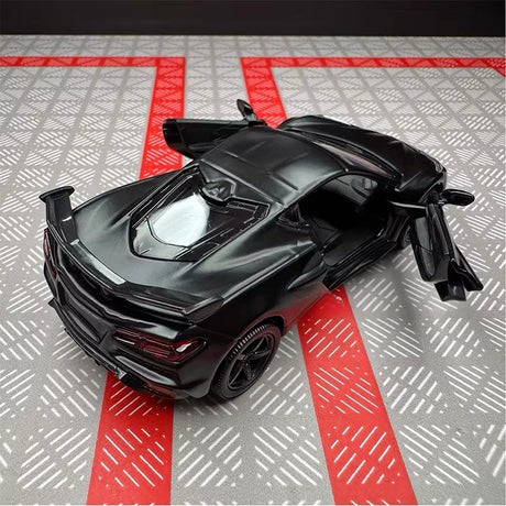 [TOY] 1:36 Chevrolet 2023 Corvette Z06 Black Model Car Die-Cast