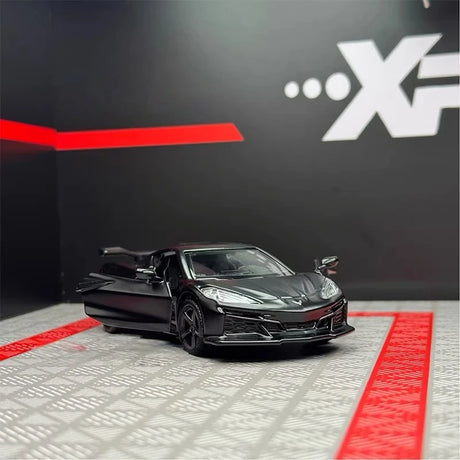[TOY] 1:36 Chevrolet 2023 Corvette Z06 Black Model Car Die-Cast