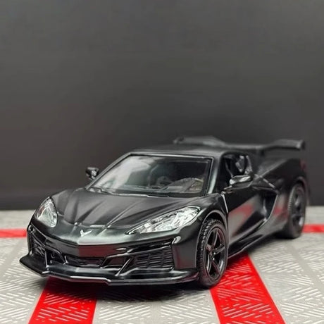 [TOY] 1:36 Chevrolet 2023 Corvette Z06 Black Model Car Die-Cast