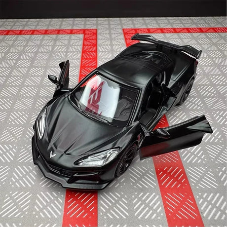 [TOY] 1:36 Chevrolet 2023 Corvette Z06 Black Model Car Die-Cast
