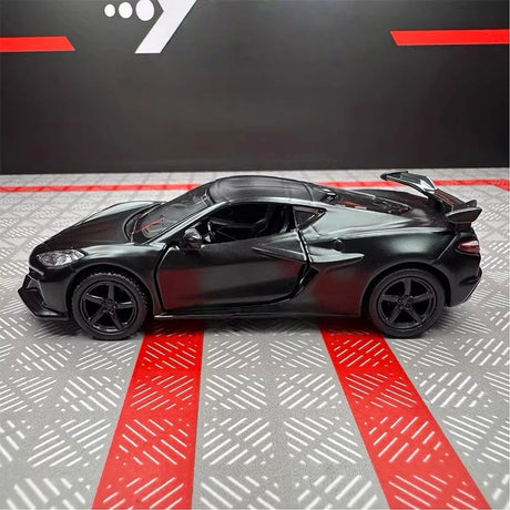 [TOY] 1:36 Chevrolet 2023 Corvette Z06 Black Model Car Die-Cast