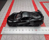 [TOY] 1:36 Chevrolet 2023 Corvette Z06 Black Model Car Die-Cast