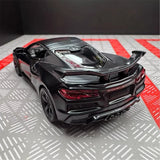 [TOY] 1:36 Chevrolet 2023 Corvette Z06 Black Model Car Die-Cast