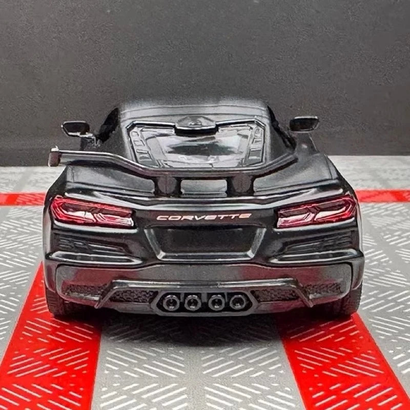 [TOY] 1:36 Chevrolet 2023 Corvette Z06 Black Model Car Die-Cast