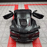 [TOY] 1:36 Chevrolet 2023 Corvette Z06 Black Model Car Die-Cast