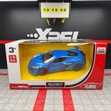 [TOY] 1:36 Chevrolet 2023 Corvette Z06 Blue Model Car Die-Cast