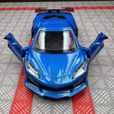 [TOY] 1:36 Chevrolet 2023 Corvette Z06 Blue Model Car Die-Cast