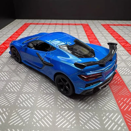 [TOY] 1:36 Chevrolet 2023 Corvette Z06 Blue Model Car Die-Cast