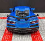 [TOY] 1:36 Chevrolet 2023 Corvette Z06 Blue Model Car Die-Cast