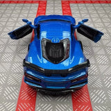 [TOY] 1:36 Chevrolet 2023 Corvette Z06 Blue Model Car Die-Cast