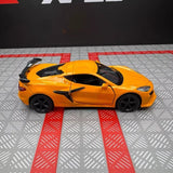 [TOY] 1:36 Chevrolet 2023 Corvette Z06 Orange Model Car Die-Cast