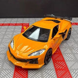 [TOY] 1:36 Chevrolet 2023 Corvette Z06 Orange Model Car Die-Cast