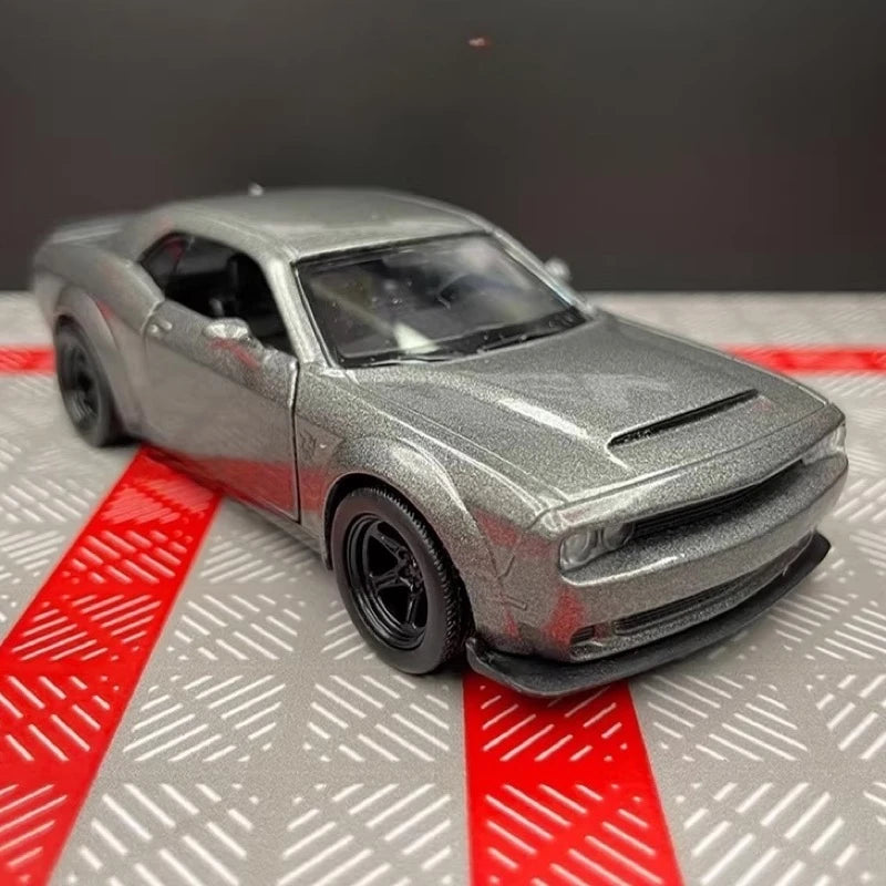 [TOY] 1:36 Dodge 2018 Challenger SRT Demon Gray Model Car Die-Cast