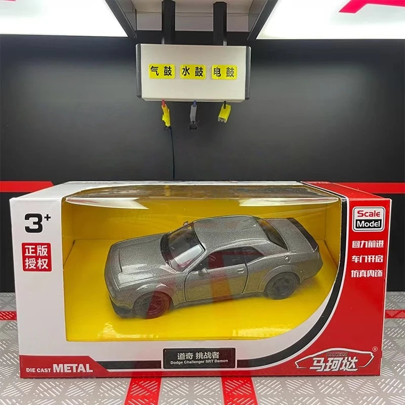 [TOY] 1:36 Dodge 2018 Challenger SRT Demon Gray Model Car Die-Cast