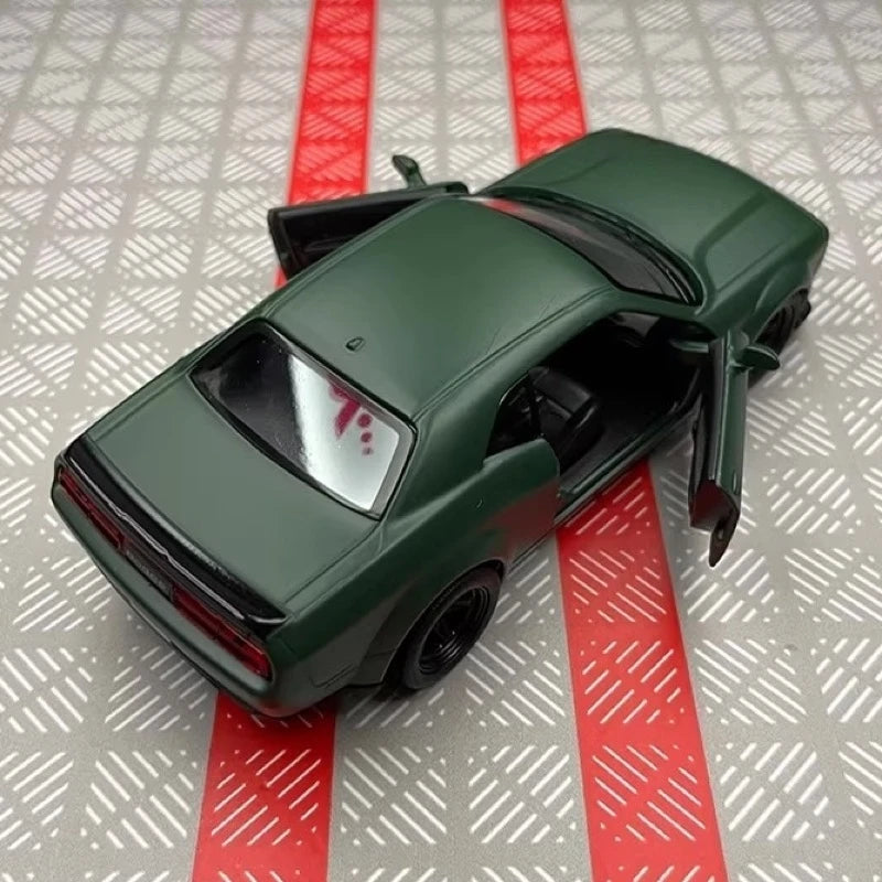 [TOY] 1:36 Dodge 2018 Challenger SRT Demon Green Model Car Die-Cast